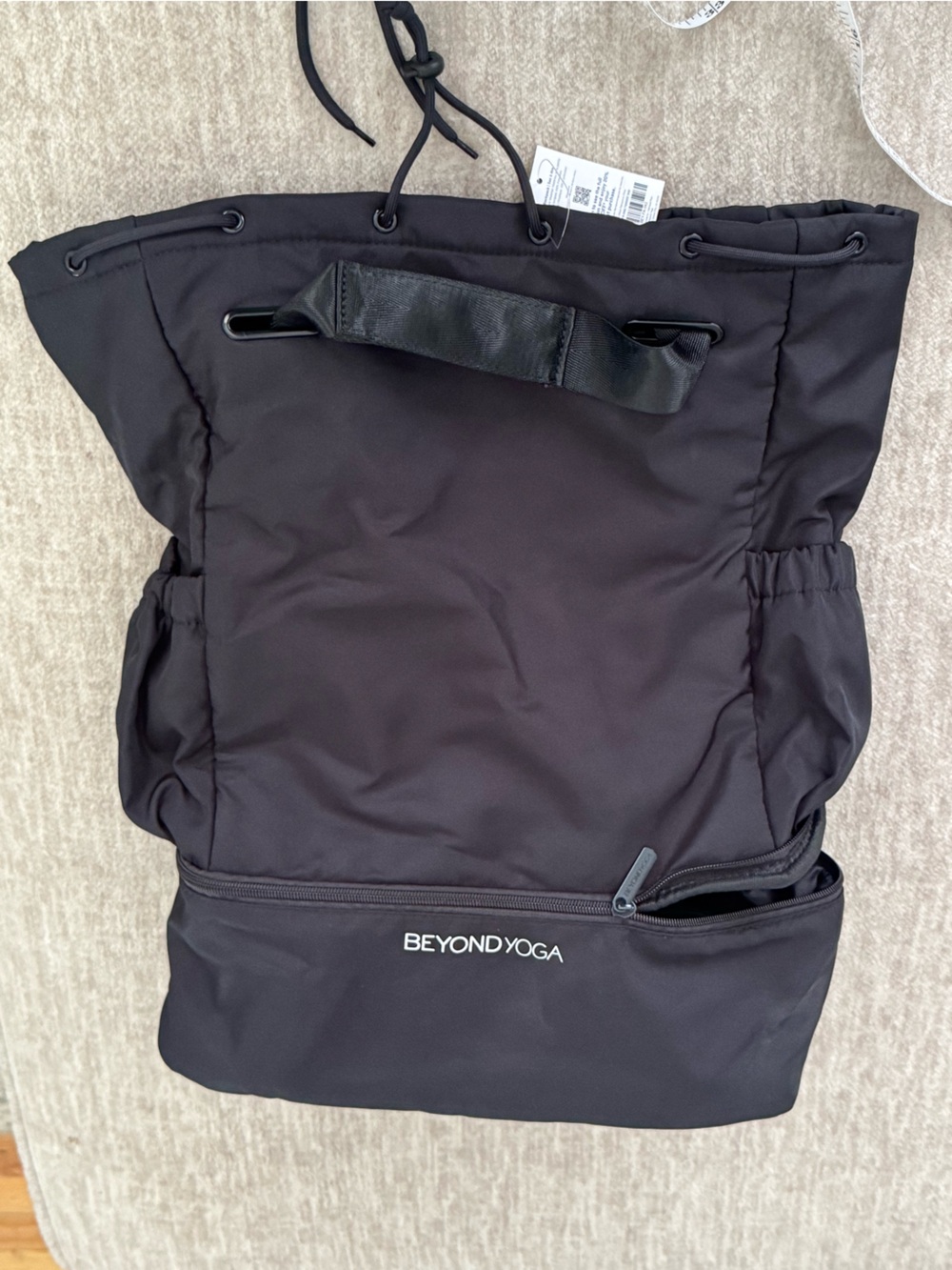 Beyond Yoga Black Jacket with Yellow Hang Tag